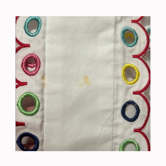 CeliaB White Long Sleeve Dress with Colorful Accents - Picture 8 of 8